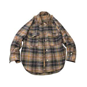 Zara Pink Plaid Long-Sleeve Shirt – Small